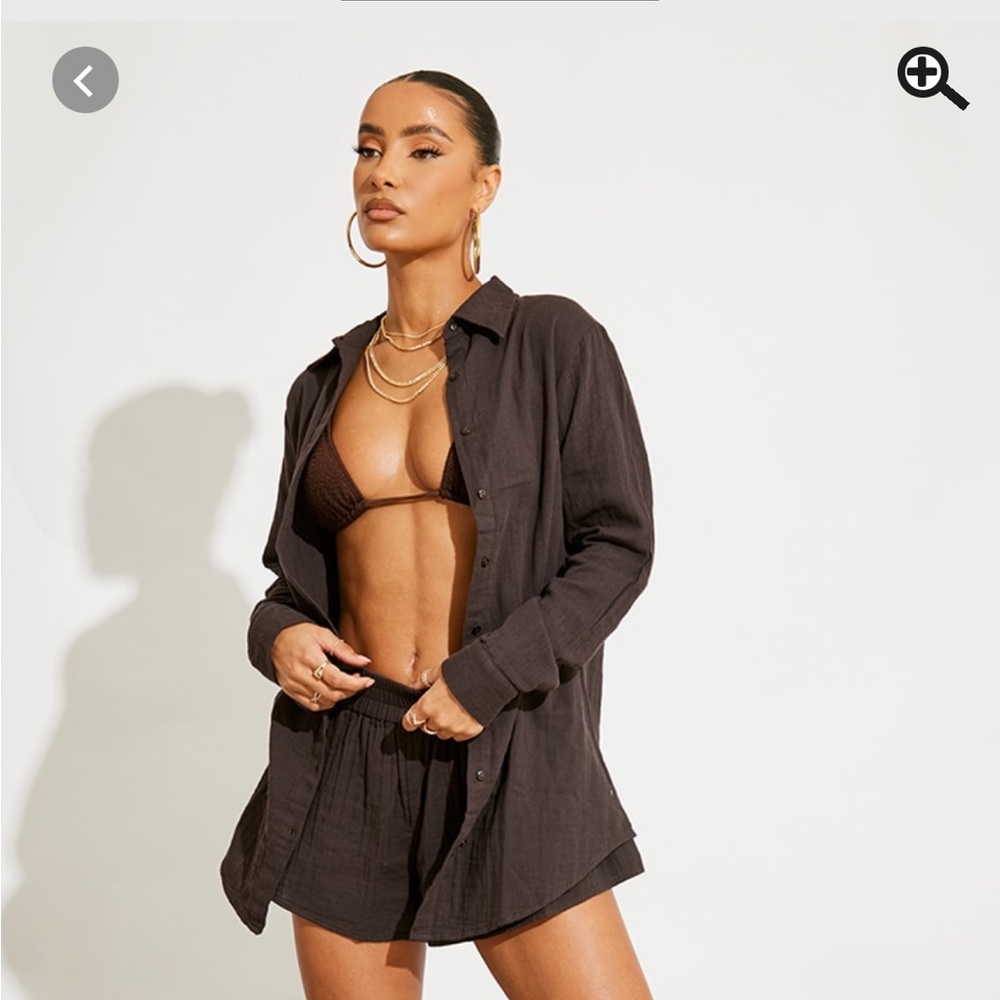 Dark brown beach set 🤎
